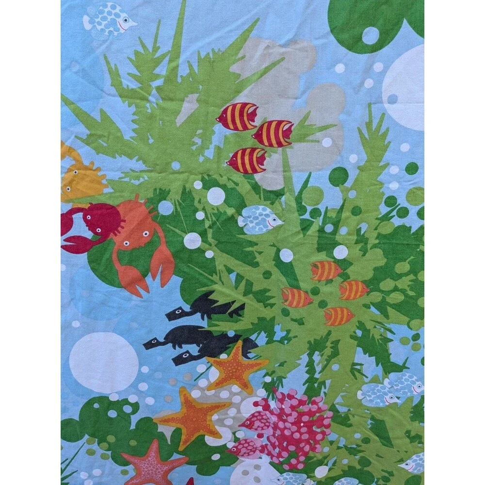 Ikea Korell Rev Twin Duvet Cover Coral Reef Fish 100% Cotton